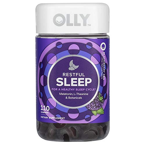 OLLY Restful Sleep Gummy Supplement with Melatonin & L-theanine C...