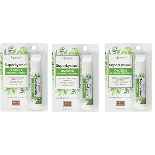 Super Lysine Plus+ ColdStick, SPF 21, Regular 0.18 oz Pack of 3...