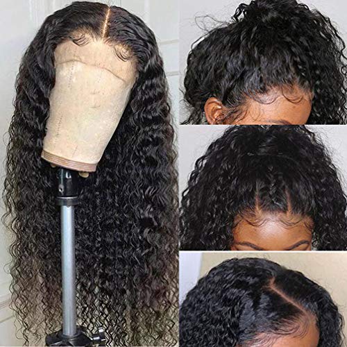 Queen Love Curly Lace Closure Wigs Human Hair Brazilian 4X4 Lace ...