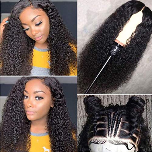 Queen Love Curly Lace Closure Wigs Human Hair Brazilian 4X4 Lace ...