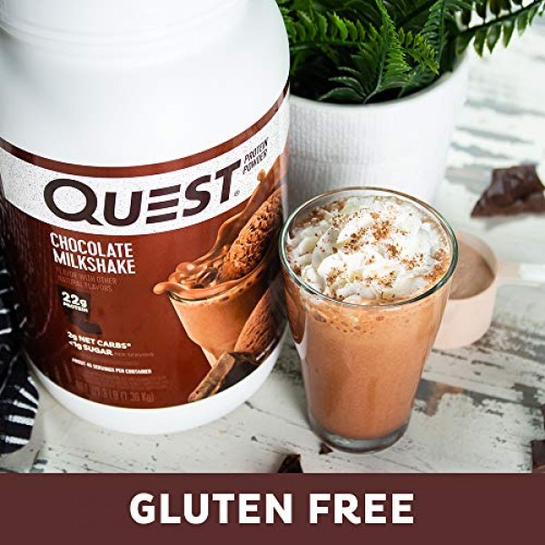 Quest Nutrition Chocolate Milkshake Protein Powder, High Protein,...