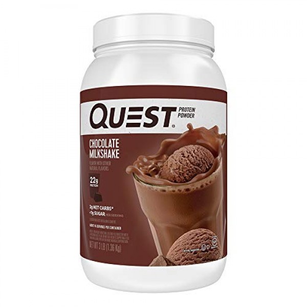 Quest Nutrition Chocolate Milkshake Protein Powder, High Protein,...