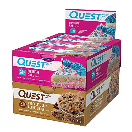 Quest Nutrition Protein Bar Bestseller Mix, 12 Count Pack of 2…