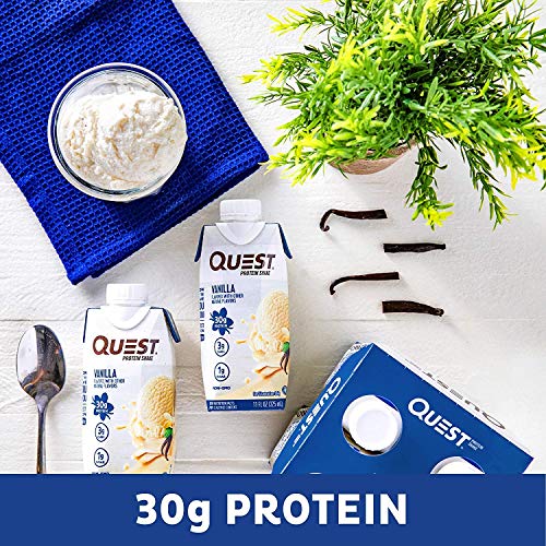 Quest Nutrition Vanilla Protein Shake, High Protein, Low Carb, Gl...