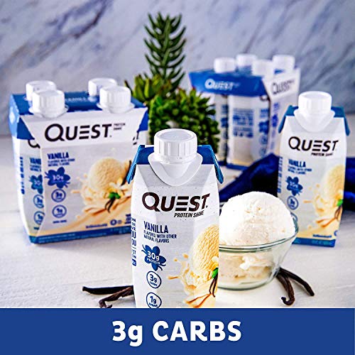 Quest Nutrition Vanilla Protein Shake, High Protein, Low Carb, Gl...