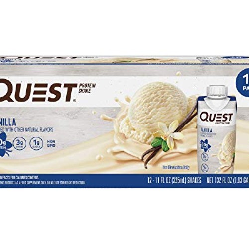Quest Nutrition Vanilla Protein Shake, High Protein, Low Carb, Gl...