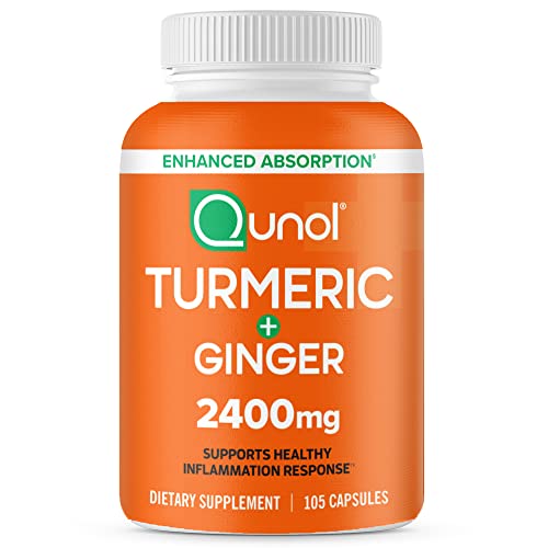 Turmeric Curcumin with Black Pepper & Ginger, Qunol 2400mg Turmer...
