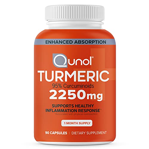 Turmeric Curcumin with Black Pepper, Qunol 2250mg Turmeric Extrac...
