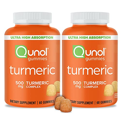 Turmeric Gummies, Qunol Gummy with 500mg Turmeric Curcumin, Joint...