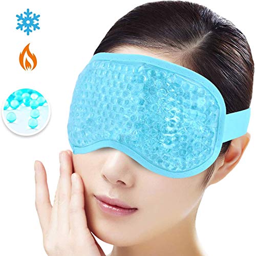 QWV Gel Beads Eye Masks Reusable Hot/Cold Mask Cooling Ice/Heat F...