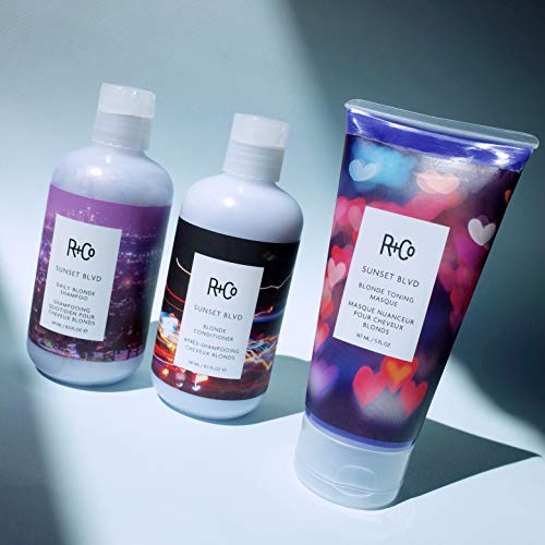 R+Co Sunset Blvd Blonde Toning Masque, Color Correcting Masque fo...
