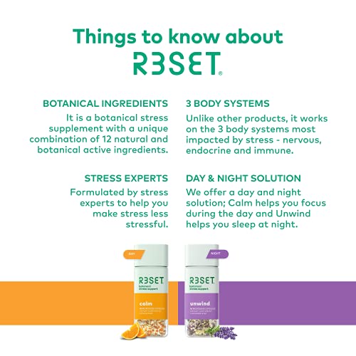 R3SET Calm Stress & Occasional Feelings of Anxiety Support Supple...