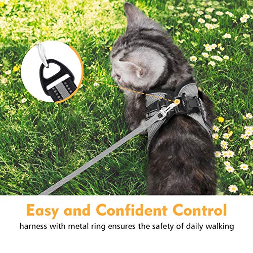 rabbitgoo Cat Harness and Leash Set for Walking Escape Proof, Adj...