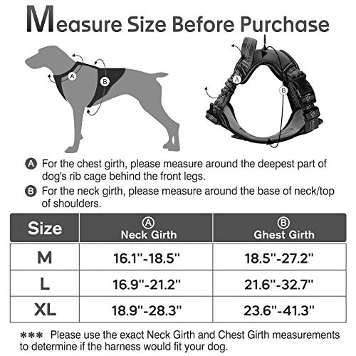 rabbitgoo Dog Harness, No Pull Dog Vest Harness with Shock-Absorb...