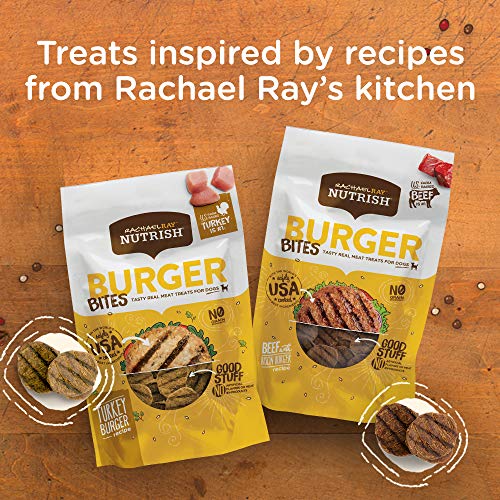 Rachael Ray Nutrish Burger Bites Grain Free Dog Treats, Beef Burg...