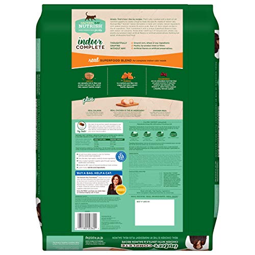 Rachael Ray Nutrish Indoor Complete Premium Natural Dry Cat Food,...
