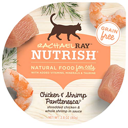 Rachael Ray Nutrish Natural Wet Cat Food, Chicken & Shrimp Pawtte...