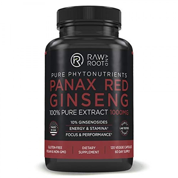 Panax Red Ginseng Korean Ginseng 100% Extract 4:1 - 1000mg x ...