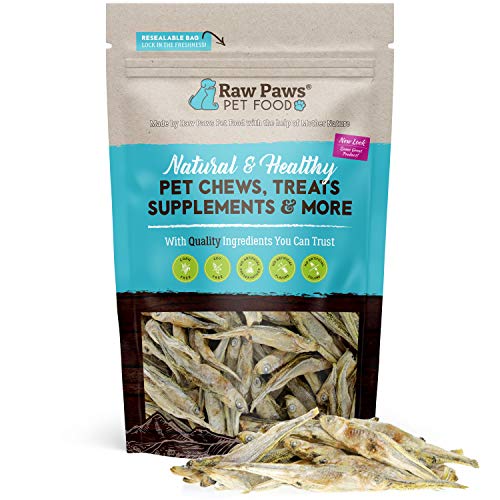 Raw Paws Pet Freeze Dried Minnows for Dogs & Cats, 2-oz - USA Fis...