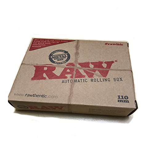 RAW Natural Unrefined Rolling Papers - Automatic Rolling Box - 11...