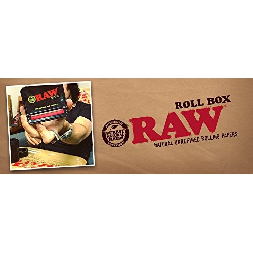 RAW Natural Unrefined Rolling Papers - Automatic Rolling Box - 70...