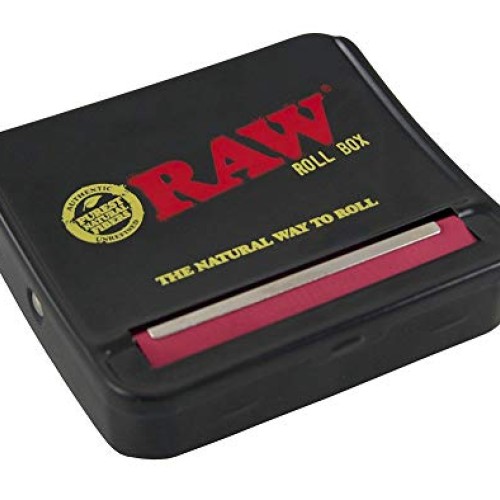RAW Natural Unrefined Rolling Papers - Automatic Rolling Box - 70...