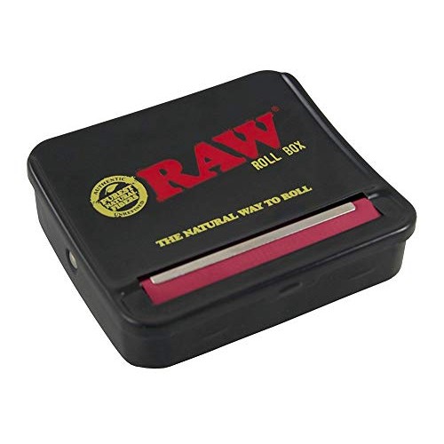 RAW Natural Unrefined Rolling Papers - Automatic Rolling Box - 70...