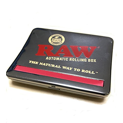 RAW Natural Unrefined Rolling Papers - Automatic Rolling Box - 11...
