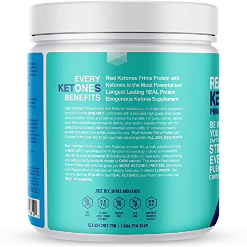 Real Ketones Keto Meal Replacement Shake Vanilla Crème Whey Iso...