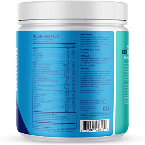 Real Ketones Keto Meal Replacement Shake Vanilla Crème Whey Iso...
