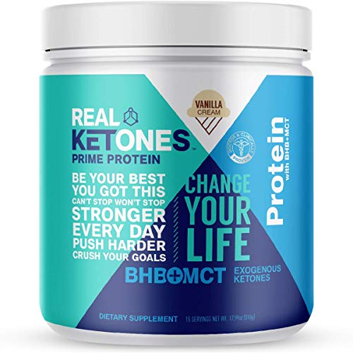 Real Ketones Keto Meal Replacement Shake Vanilla Crème Whey Iso...