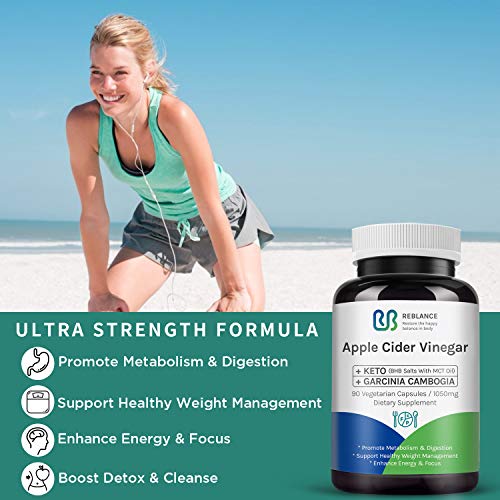 Organic Apple Cider Vinegar Capsules 90 Capsules | 1050 mg with...