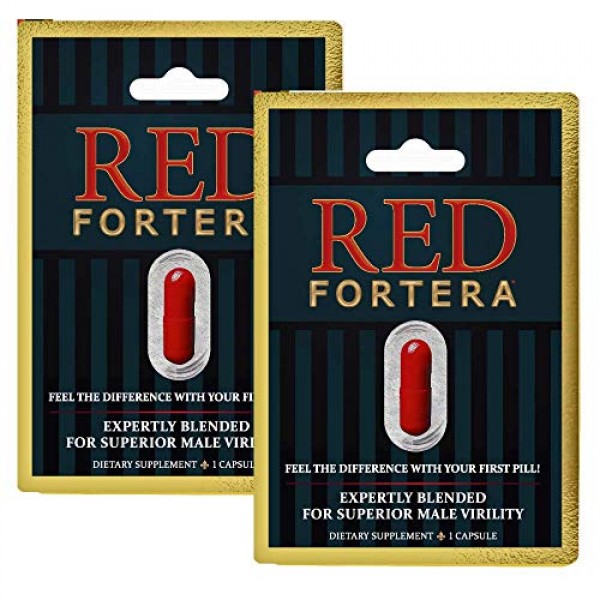 Clinically Tested Red Fortera 2 Pack - Fast Acting Tribulus Energ...