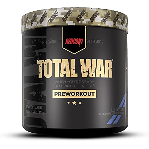 Redcon1 Total War - Pre Workout, 30 Servings, Boost Energy, Incre...