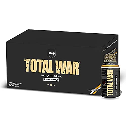 Redcon1 - Total War RTD - Ready to Drink Preworkout - No Mixing o...