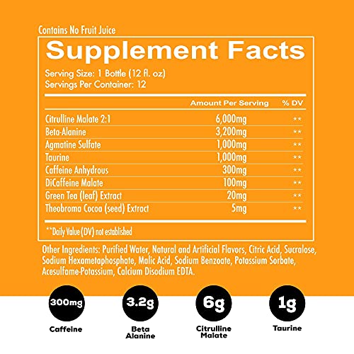 Redcon1 - Total War RTD - Ready to Drink Preworkout - No Mixing o...