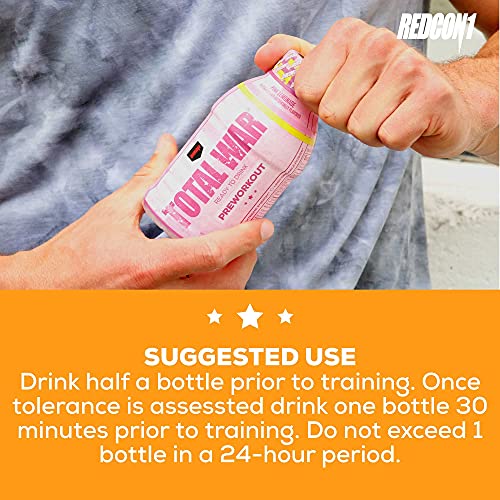 Redcon1 - Total War RTD - Ready to Drink Preworkout - No Mixing o...