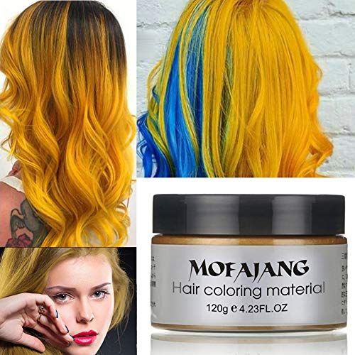 4 Colors Temporary Hair Wax, Unisex Temporary DIY Hairstyle Cream...