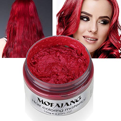4 Colors Temporary Hair Wax, Unisex Temporary DIY Hairstyle Cream...