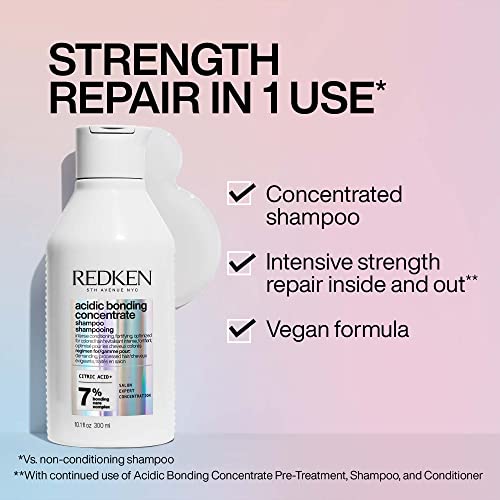 Redken Bonding Shampoo for Damaged Hair Repair | Acidic Bonding C...