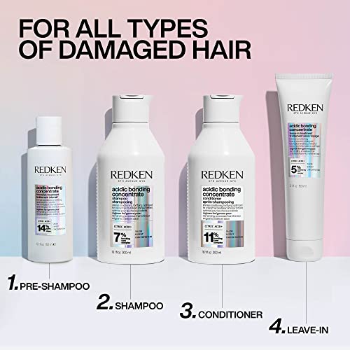 Redken Bonding Shampoo for Damaged Hair Repair | Acidic Bonding C...