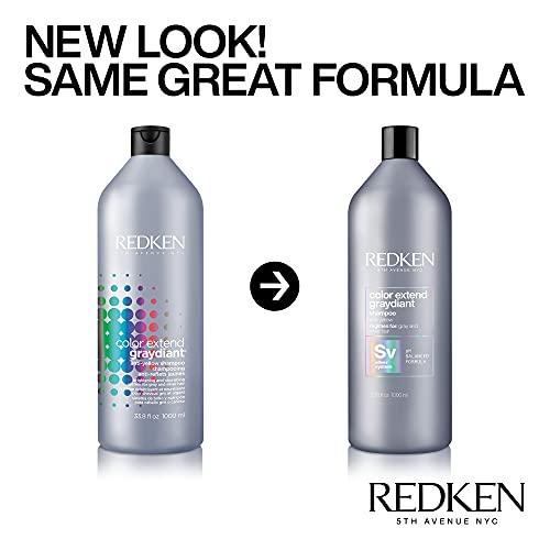 Redken Color Extend Graydiant Shampoo | For Gray & Silver Hair | ...
