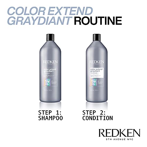 Redken Color Extend Graydiant Shampoo | For Gray & Silver Hair | ...