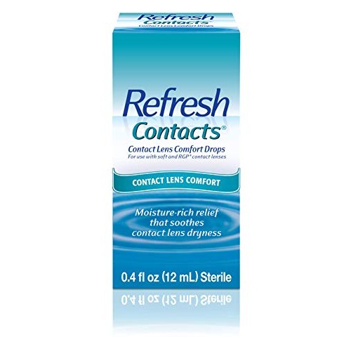 Refresh Contacts, Eye Drops, Contact Lens Comfort, 0.4 Fl Oz Sterile