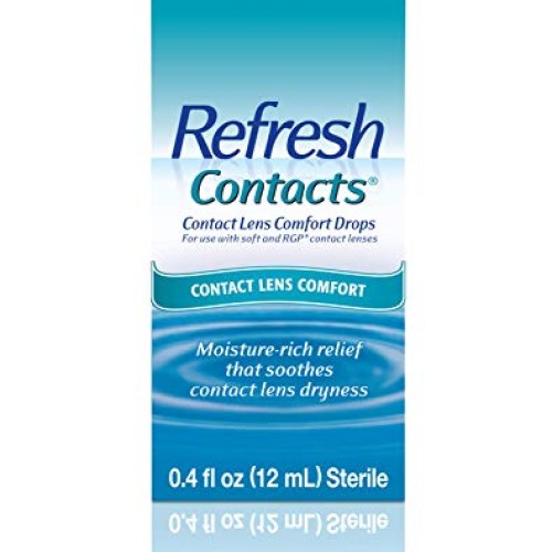 Refresh Contacts, Eye Drops, Contact Lens Comfort, 0.4 Fl Oz Sterile