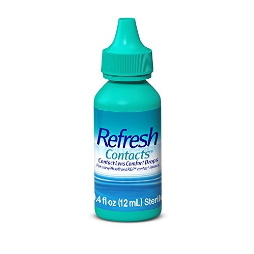 Refresh Contacts, Eye Drops, Contact Lens Comfort, 0.4 Fl Oz Sterile