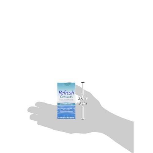 Refresh Contacts, Eye Drops, Contact Lens Comfort, 0.4 Fl Oz Sterile