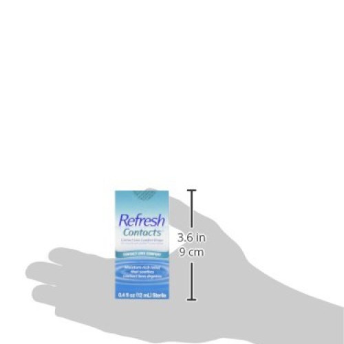 Refresh Contacts, Eye Drops, Contact Lens Comfort, 0.4 Fl Oz Sterile