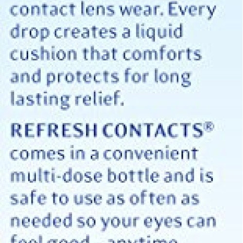Refresh Contacts, Eye Drops, Contact Lens Comfort, 0.4 Fl Oz Sterile