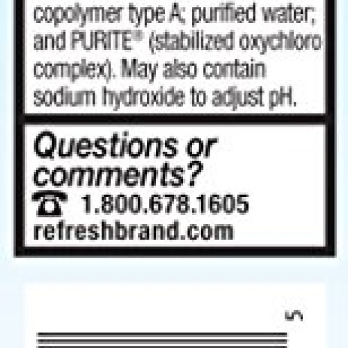 Refresh Optive Advanced Lubricant Eye Drops, Sterile, White, 0.33...